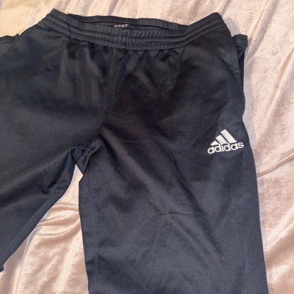 Women’s Adidas joggers with zippers Large